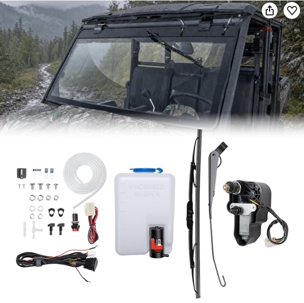 KEMIMOTO UTV Windshield Wiper Kit
